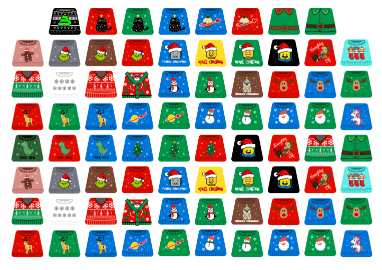 Winter Torso Sticker Sheet (WINTER-03)