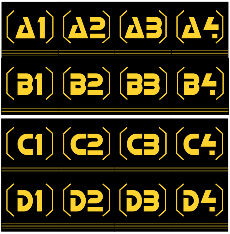 Blacktron: Panel Stickers (BT-05)