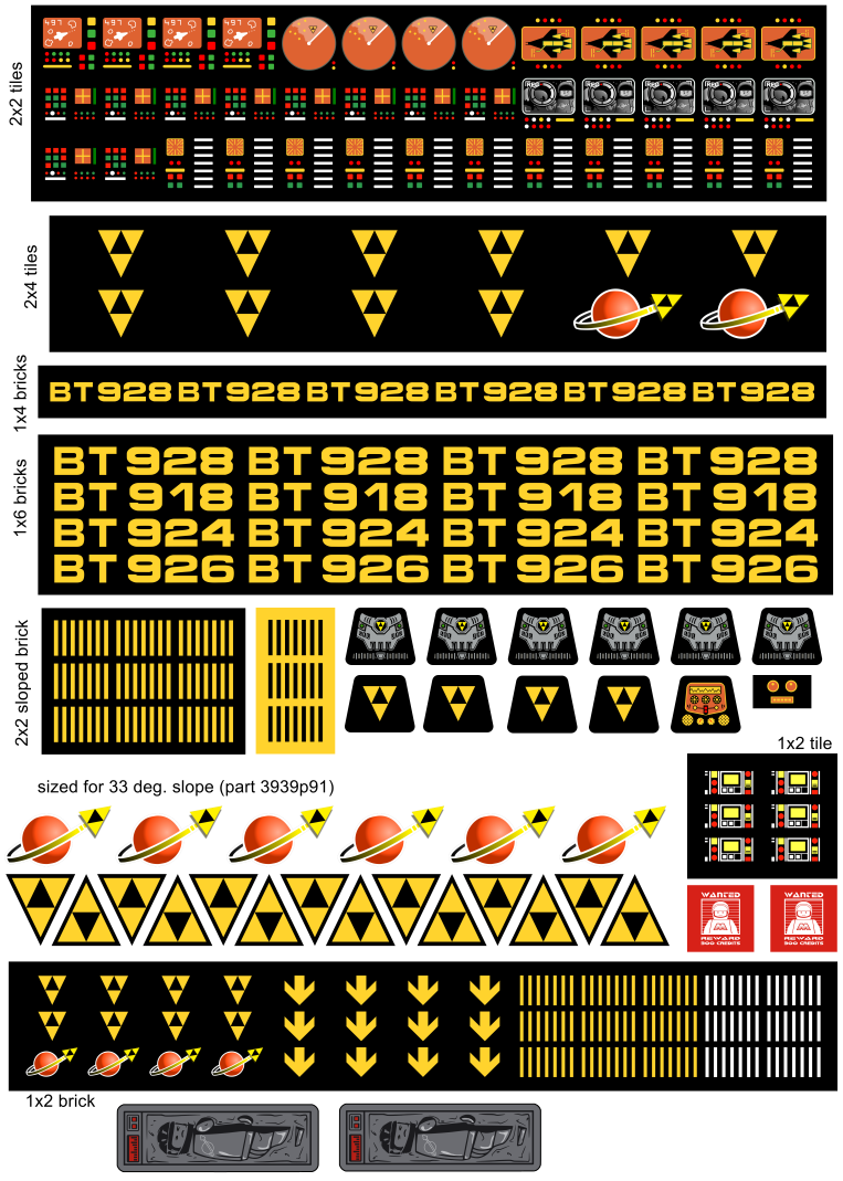 Blacktron: 10497 Galaxy Explorer - Blacktron Style! (BT-06)