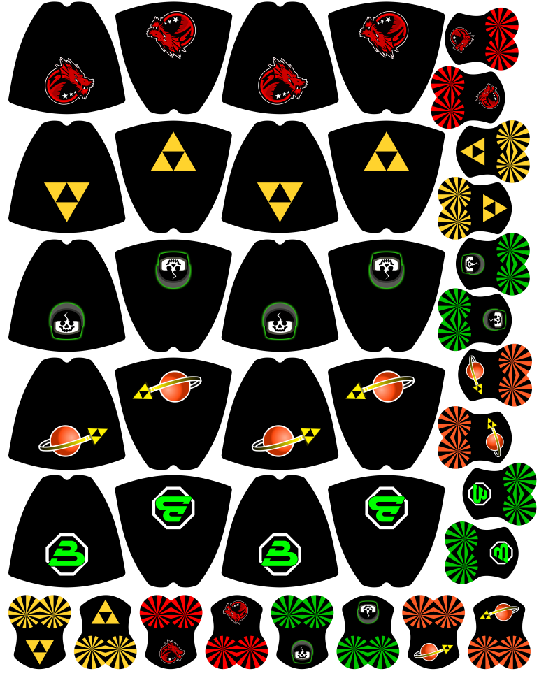 Blacktron: Custom Capes & Pauldrons (BT-08)