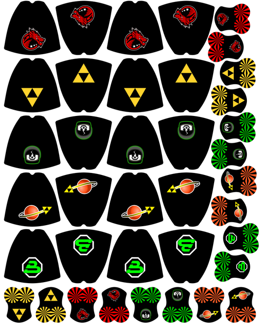 Blacktron: Custom Capes & Pauldrons (BT-08)