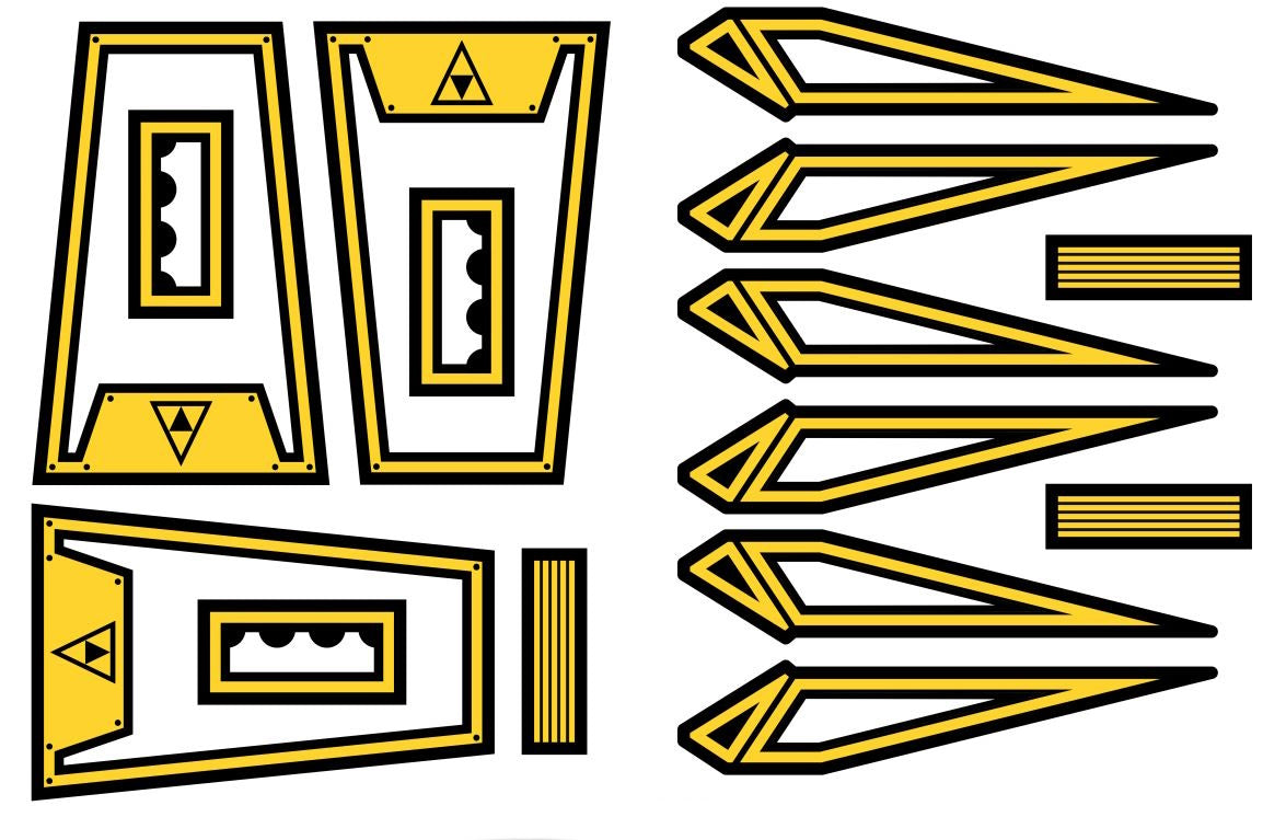 BT Stickers for Galaxy Explorer Canopy / Cockpit (BT-12)