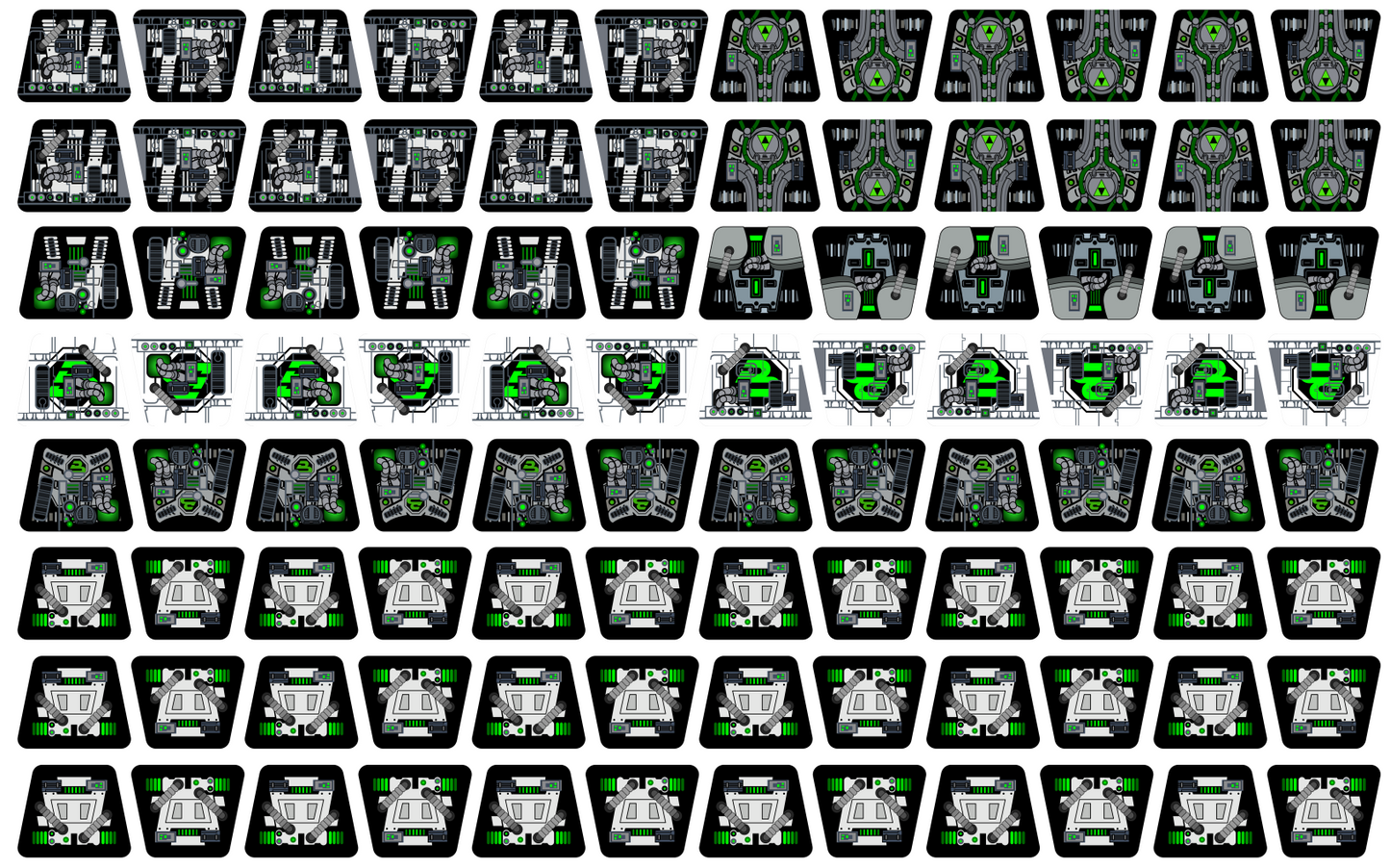 Blacktron Meets The Borg! Custom Torso Stickers (BT-3C)