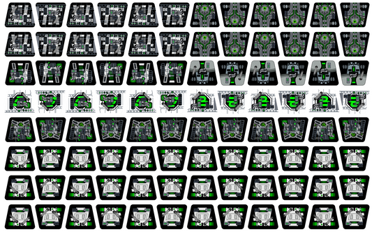 Blacktron Meets The Borg! Custom Torso Stickers (BT-3C)