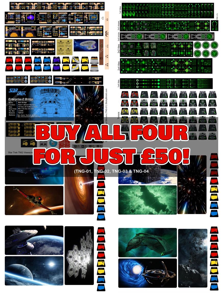 Epic TNG Bundle Deal: TNG Sheets 01, 02, 03 & 04 All For £50!