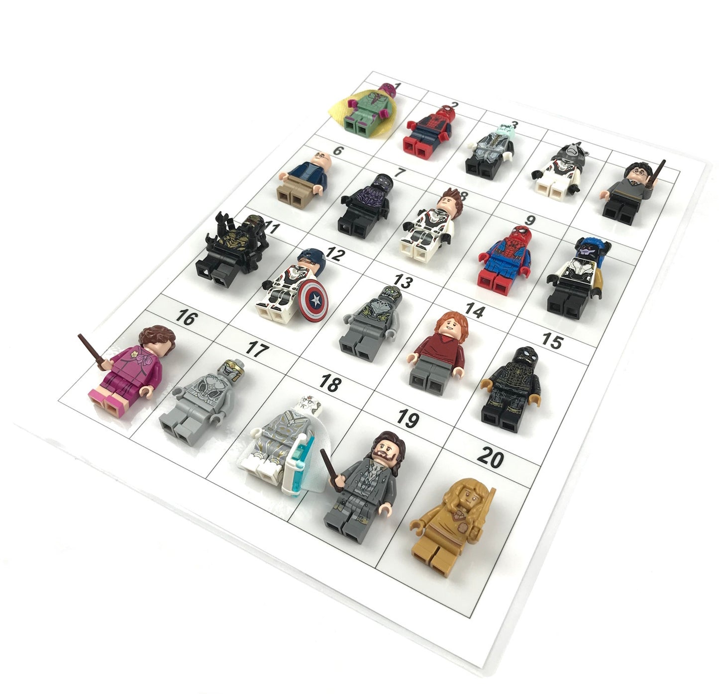 Minifigure ID Matrix Sheet