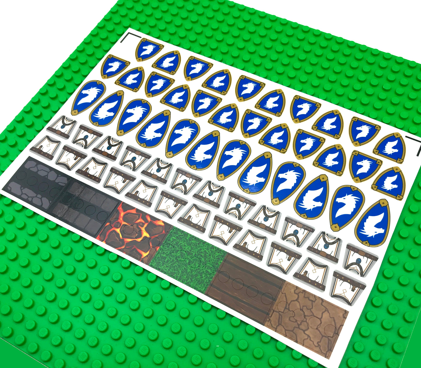 Dragonborn: Torso & Shield Stickers (D&D-DB-02)