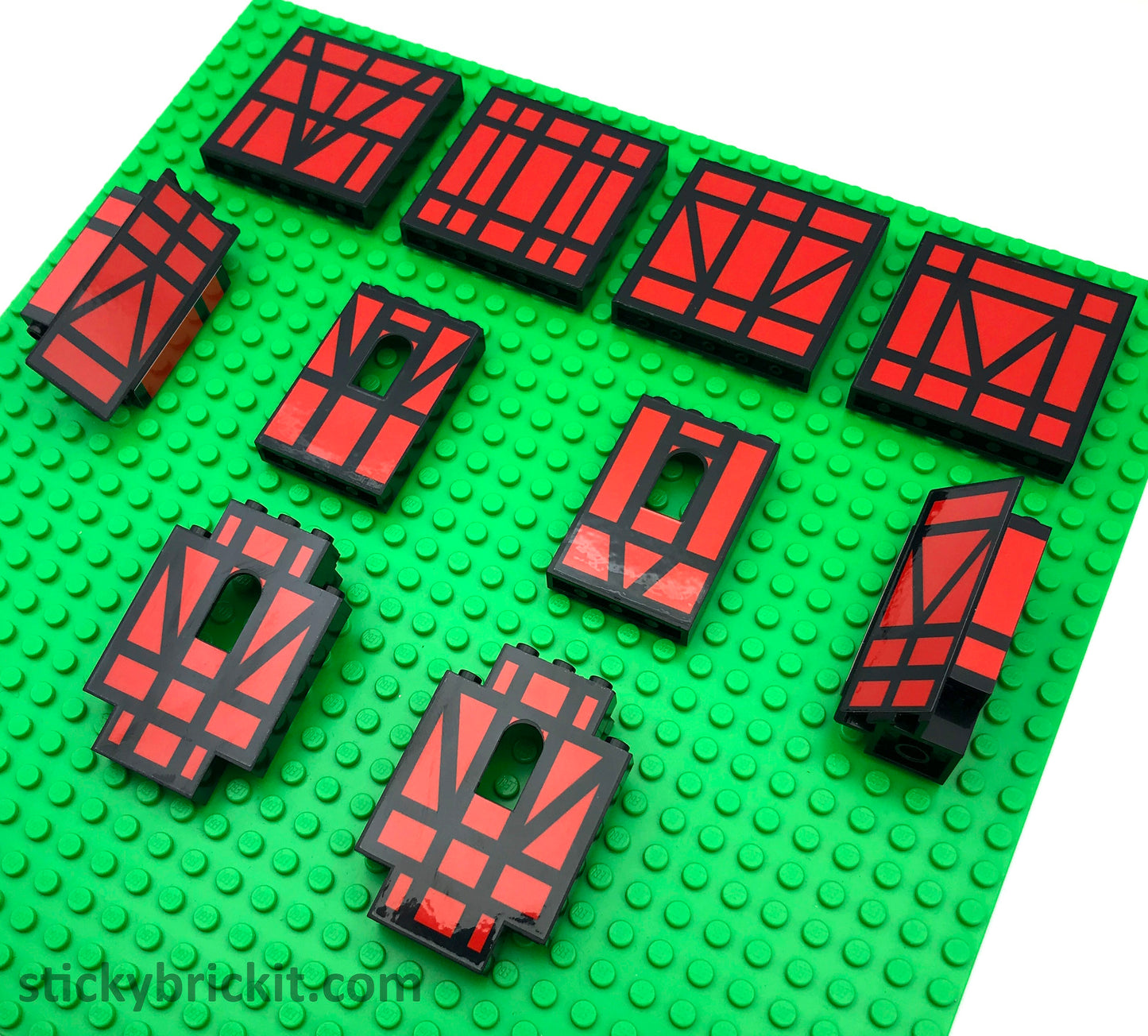 Custom Stickers for Parts 4444, 2345 & 60808 (CASTLE-SFP-02)