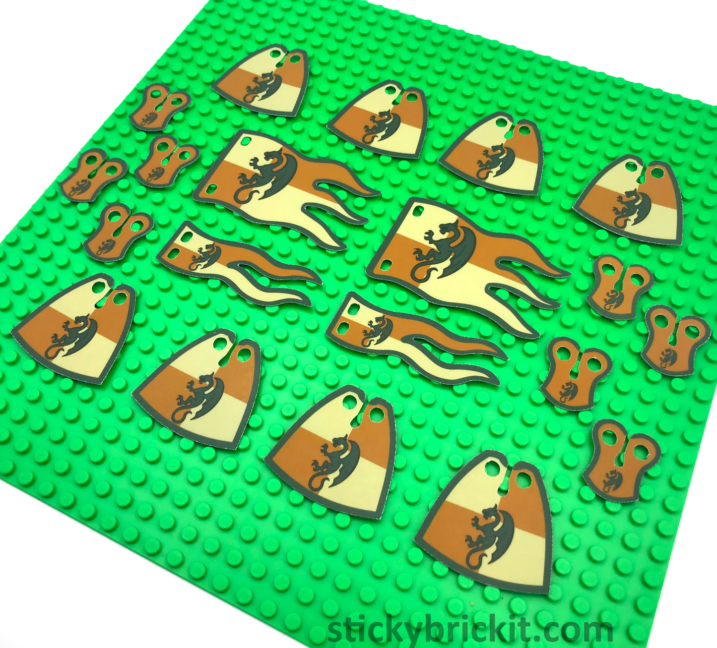 Green Dragon Knights: Custom Cloaks, Pauldrons & Banners (CASTLE-GD-01-REG)