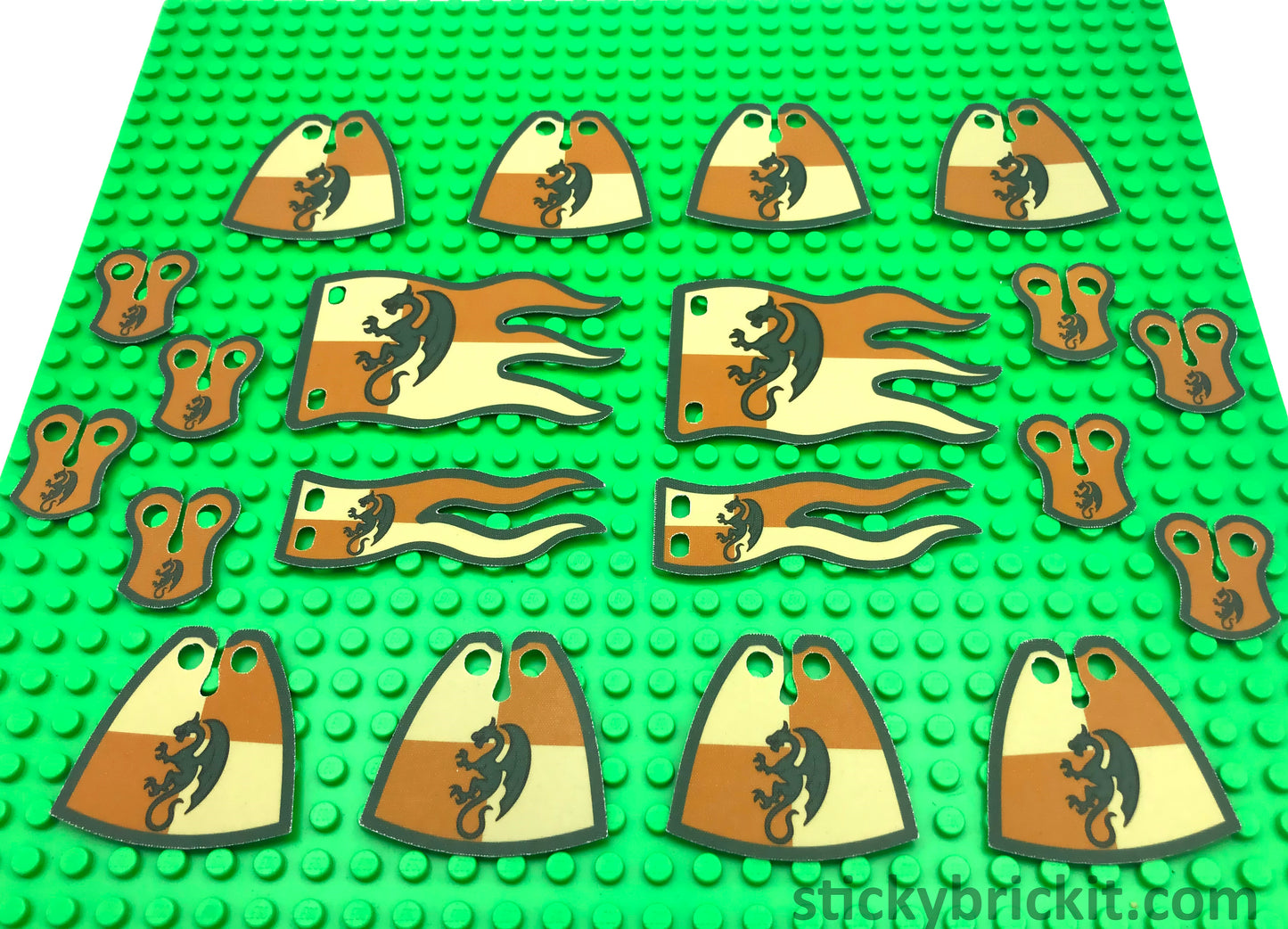 Green Dragon Knights: Custom Cloaks, Pauldrons & Banners (CASTLE-GD-01-REG)
