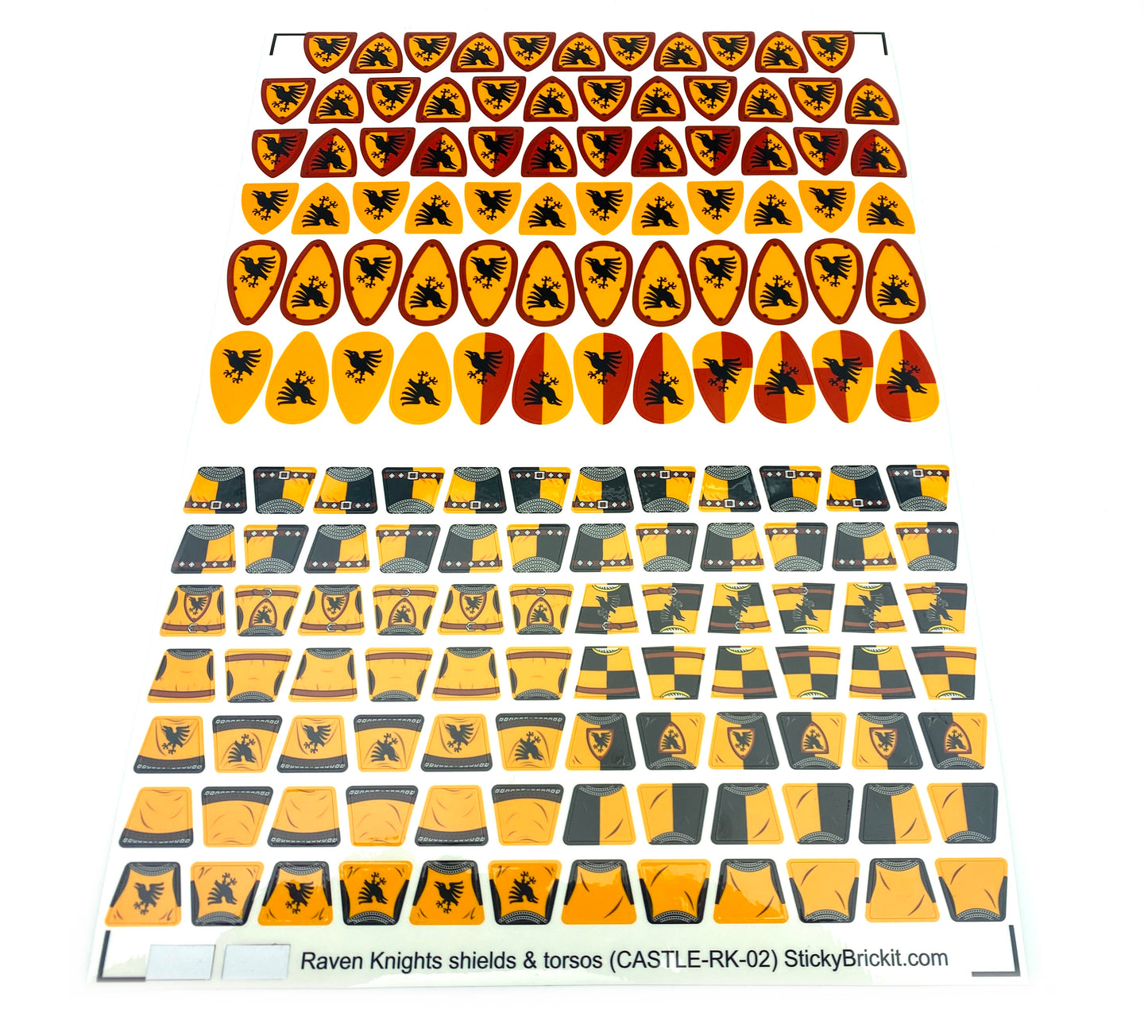 Raven Knights: Torso & Shield Stickers (CASTLE-RK-02)