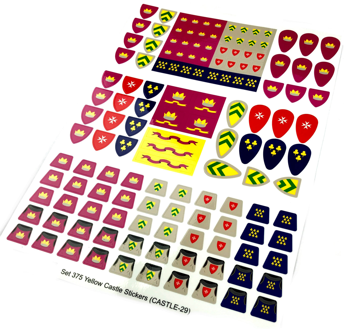 Yellow Castle: Replica Sticker Sheet With Lots of Extras! (CASTLE-YC-02)