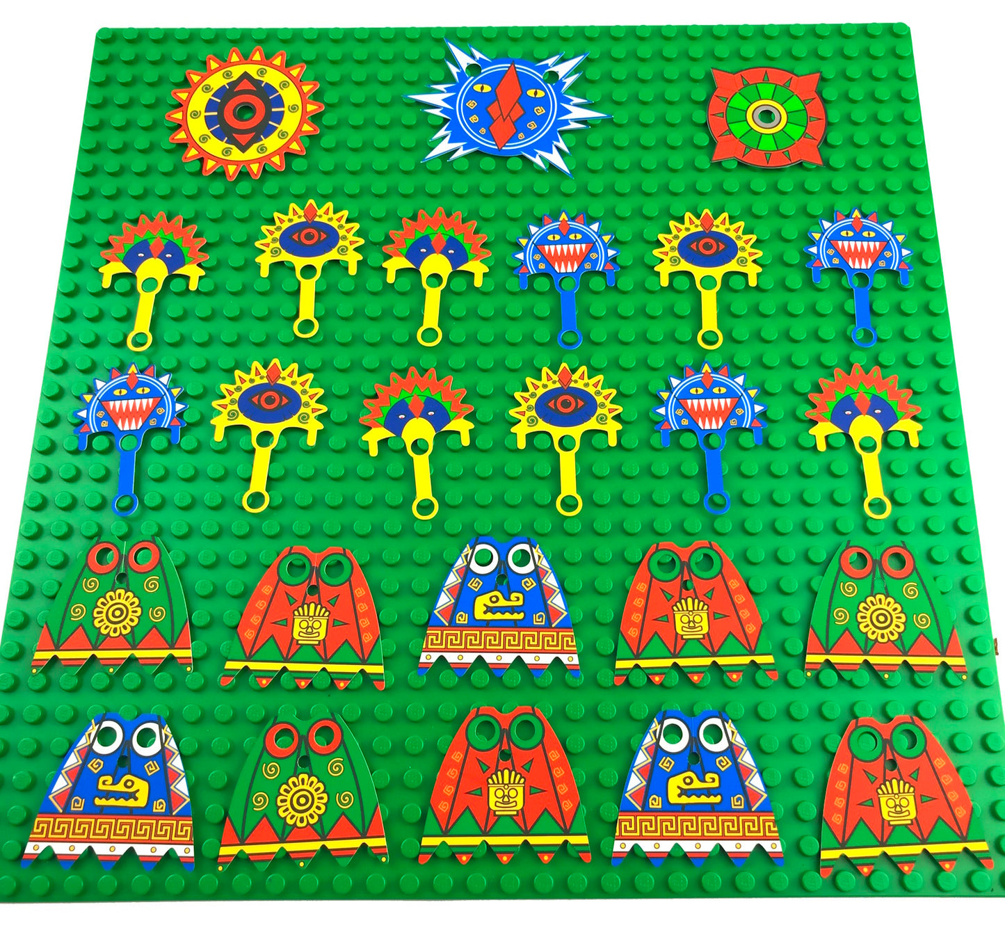 Achu-Style Aztec Capes, Banners & Headdresses (AZTEC-01)