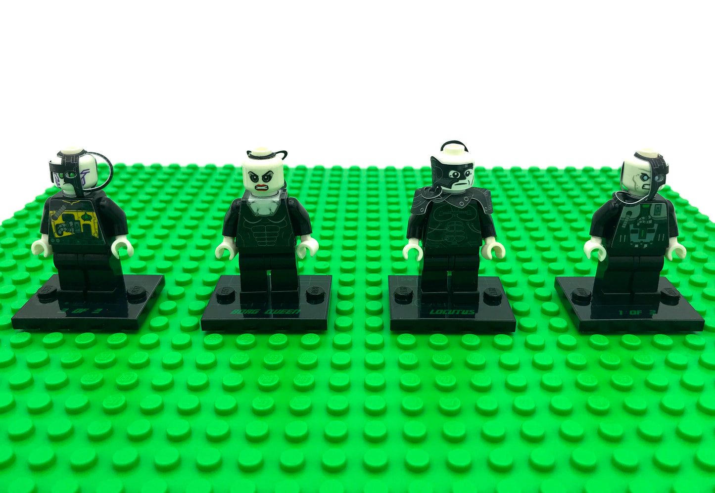 TNG Borg Figures: Queen, Locutus, Drones + Free Stickers! (TNG-09)