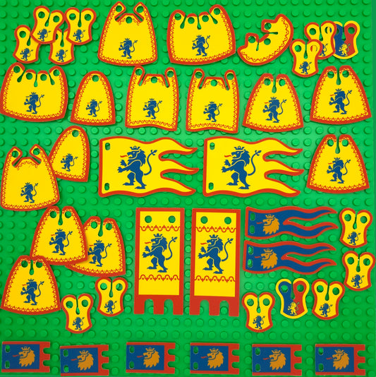 Lion Knights: Custom Capes & Flags (CASTLE-LK-01-EXT) (Surplus Stock)