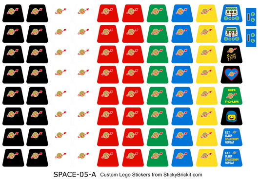 Classic Space: Recreation Torso Stickers (SPACE-05-A)