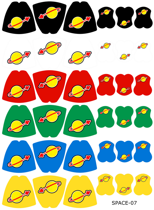Classic Space: Set of Custom Capes & Pauldrons  - Extended Colours (SPACE-07)