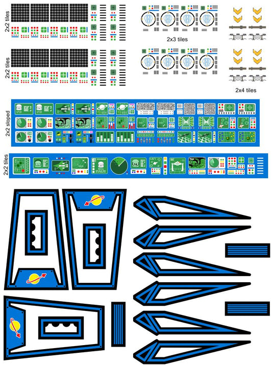 Custom Stickers for MPV Reliant MOC (SPACE-13)