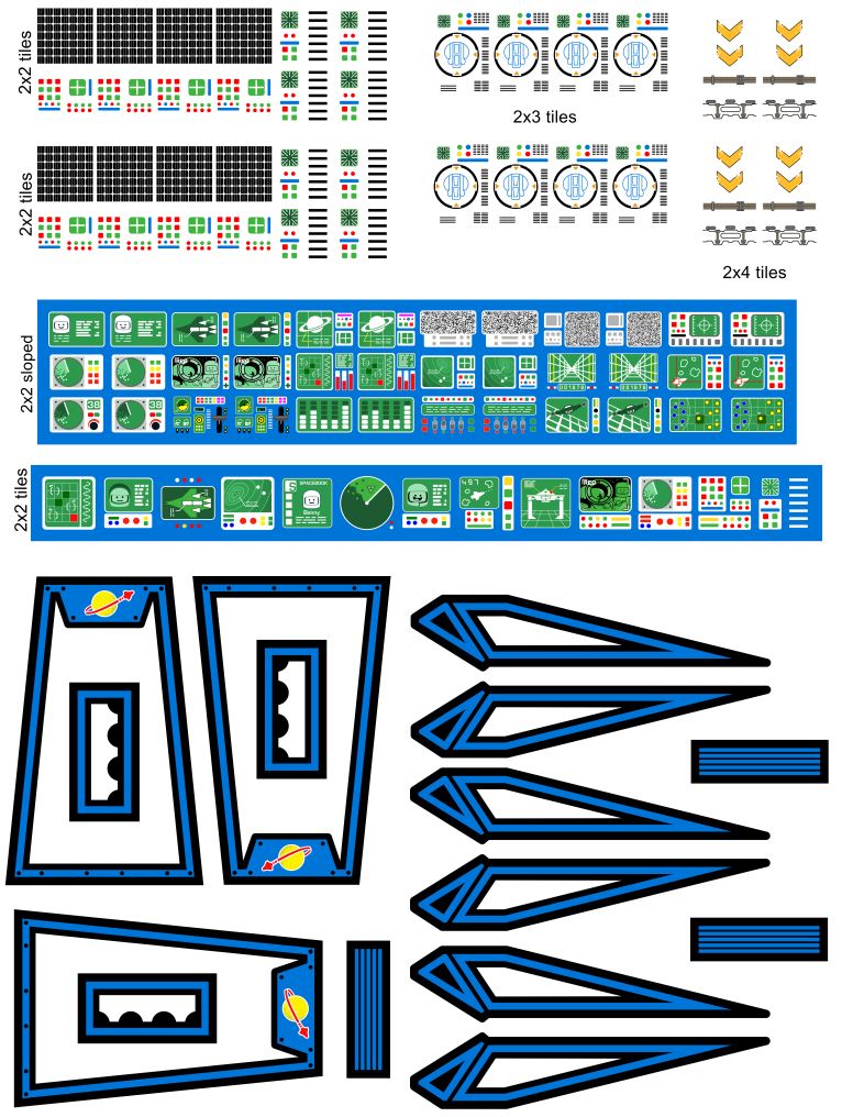 Custom Stickers for MPV Reliant MOC (SPACE-13)