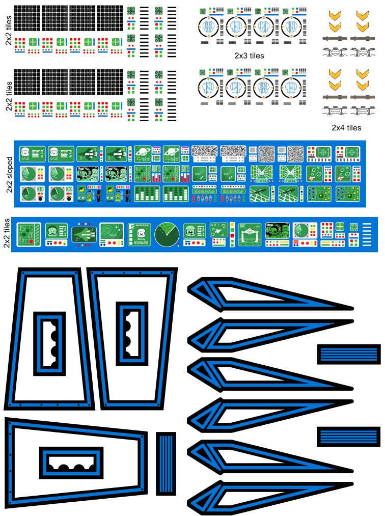Custom Stickers for MPV Reliant MOC (SPACE-13)