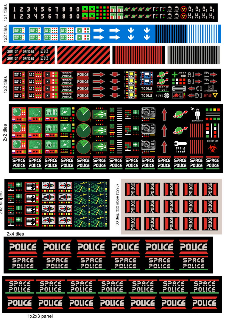 Space Police: Multi-Sticker Sheet (SPOLICE-01)