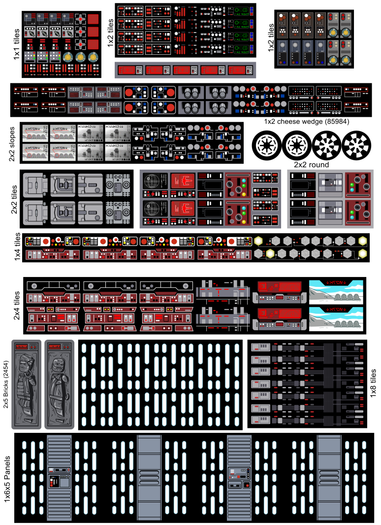 Imperial Sticker Sheet for MOCs