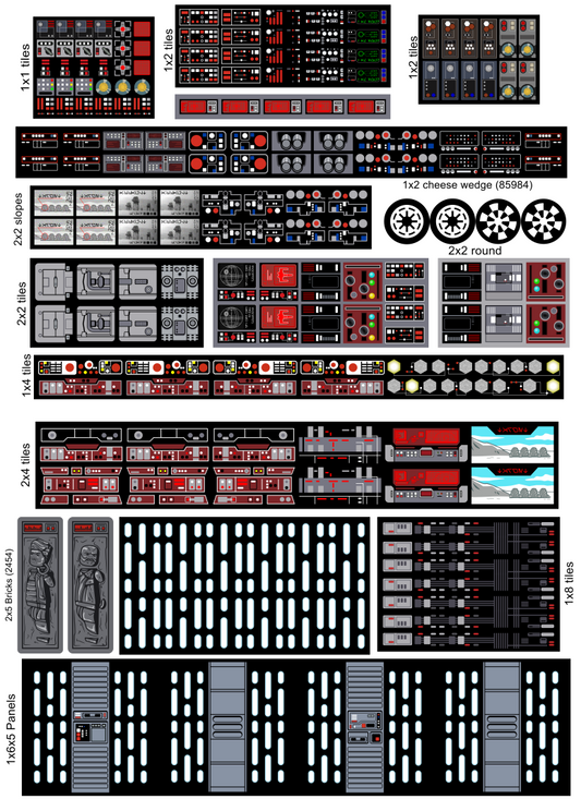 Imperial Sticker Sheet for MOCs