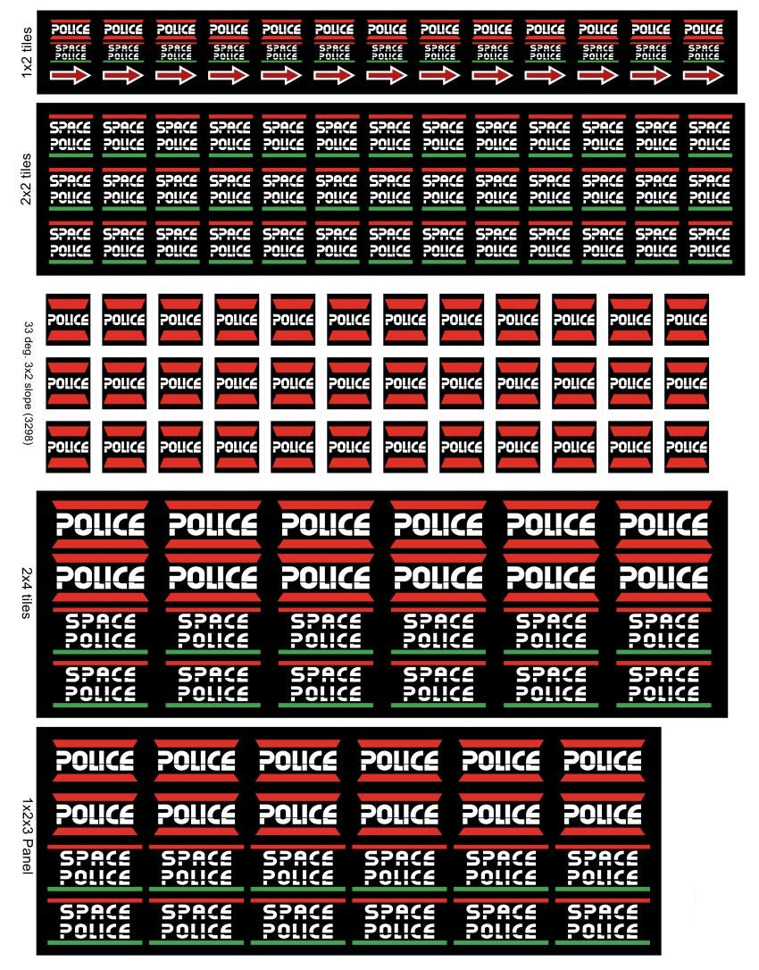 Space Police: Metallic Logo Stickers (SPOLICE-02)