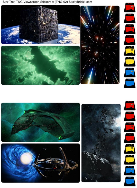 TNG: Viewscreen Stickers for Enterprise-D Bridge