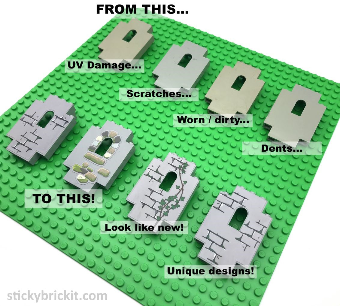 Custom Stickers for Parts 4444, 2345, 6080 + More! (CASTLE-SFP-01)