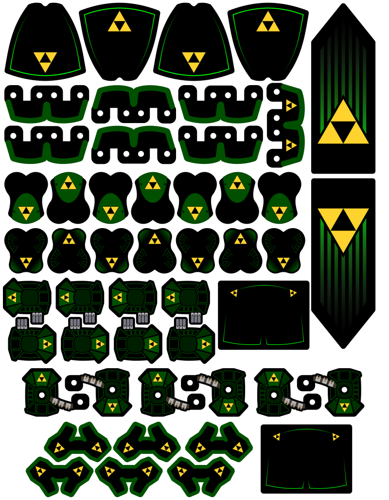 Blacktron & Galaxy Wars Mash-Up: Unique Capes, Pauldrons, Kamas & Banners! (BT-11)