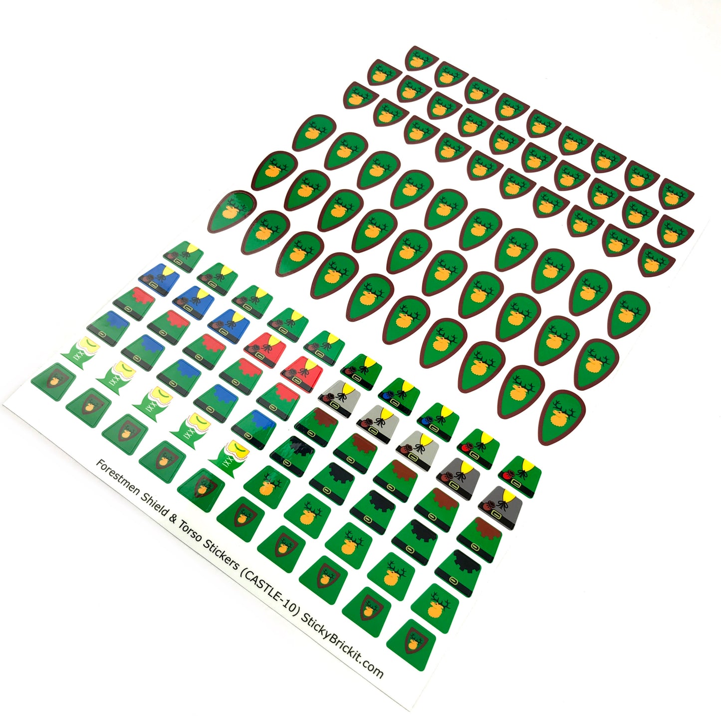 Forestmen Torso & Shield Stickers (CASTLE-FM-02)