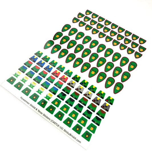 Forestmen Torso & Shield Stickers (CASTLE-FM-02)