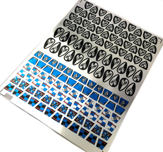 Black Falcons: Torso & Shield Stickers (CASTLE-BF-11)