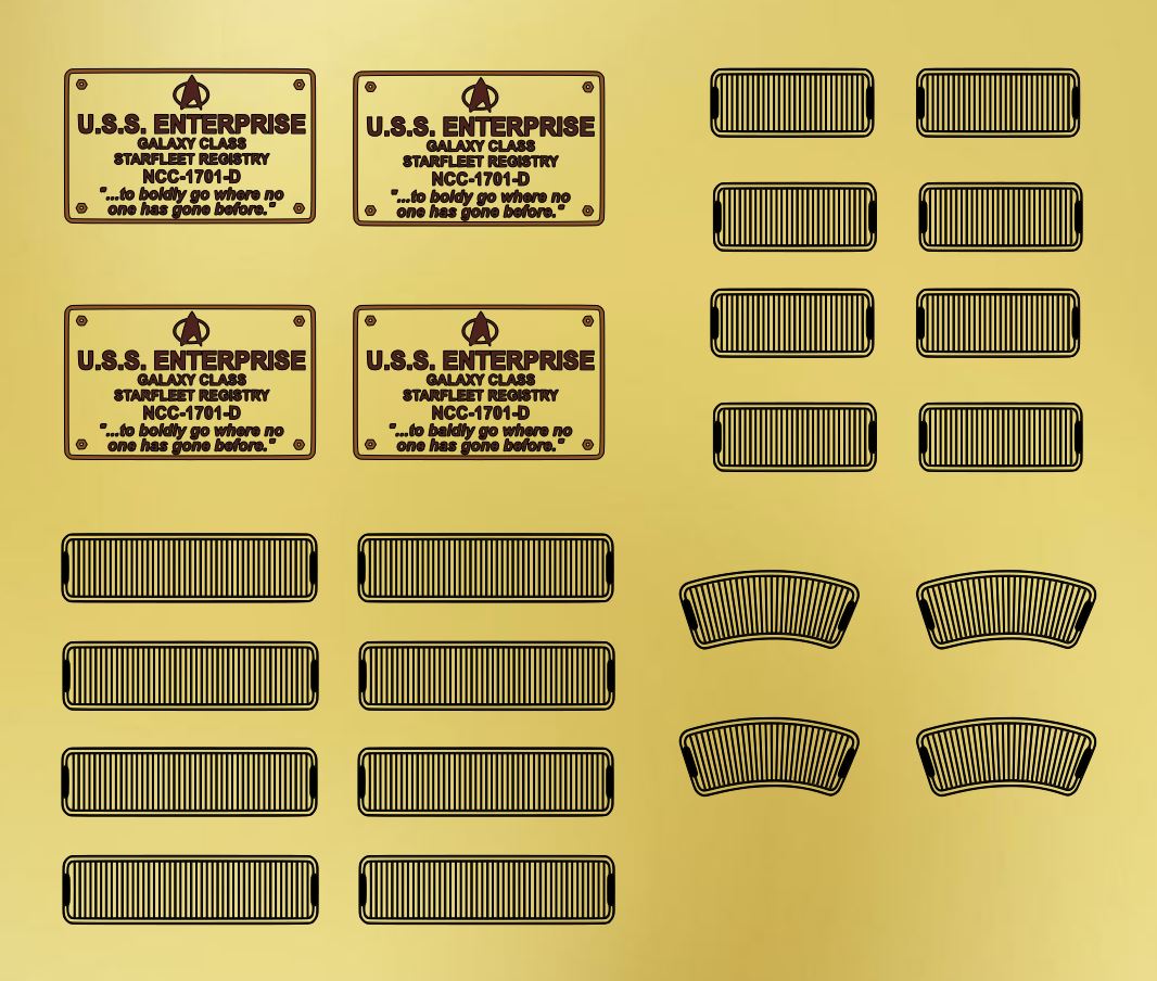 Enterprise-D 10356 Extended Stickers (TNG-11)