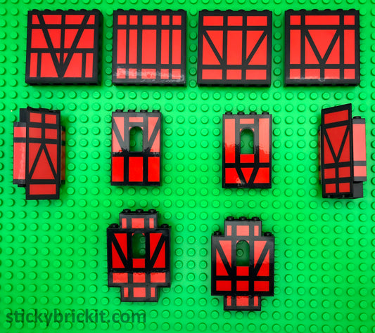 Custom Stickers for Parts 4444, 2345 & 60808 (CASTLE-SFP-02)