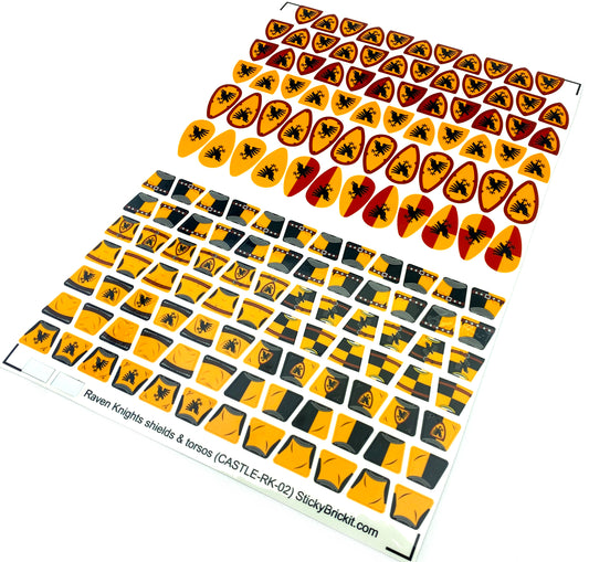 Raven Knights: Torso & Shield Stickers (CASTLE-RK-02)