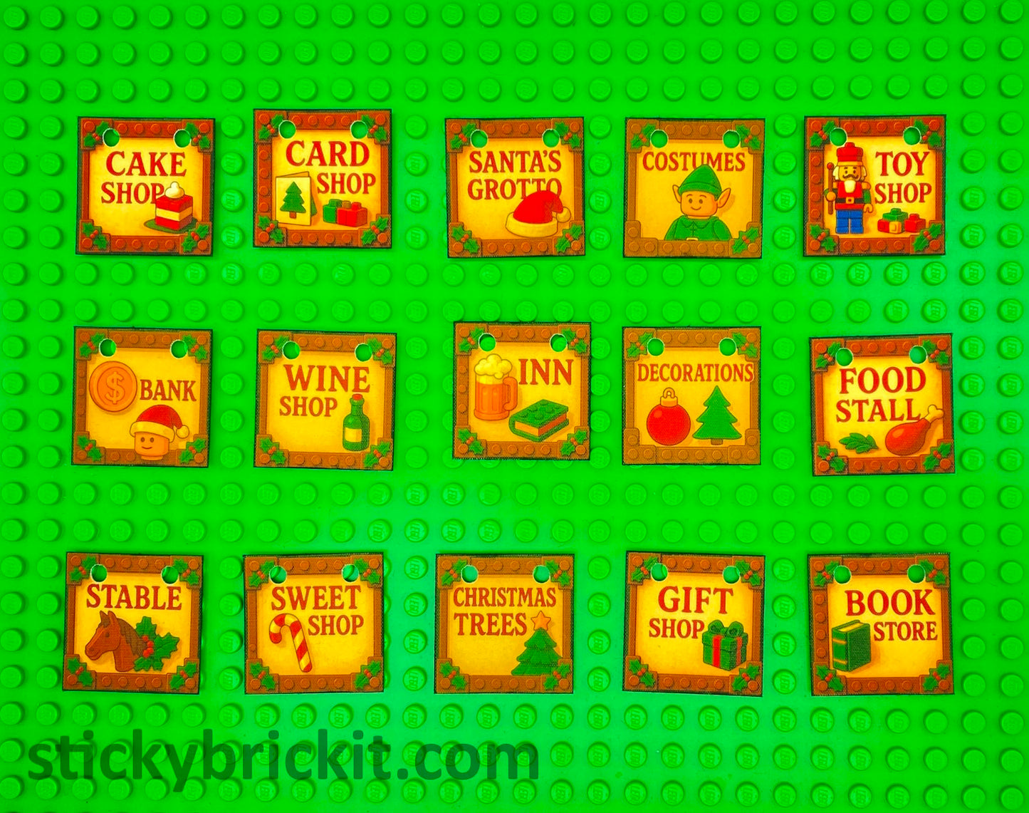 Christmas Winter Village Shop Signs (WINTER-11)