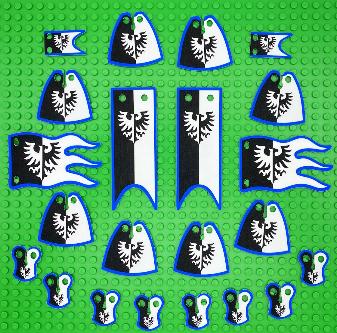 Black Falcons (Modern): Custom Cloaks, Pauldrons & Banners (CASTLE-BF-10-REG)