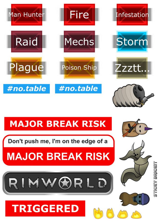 RimWorld: Text Stickers (RW-06)