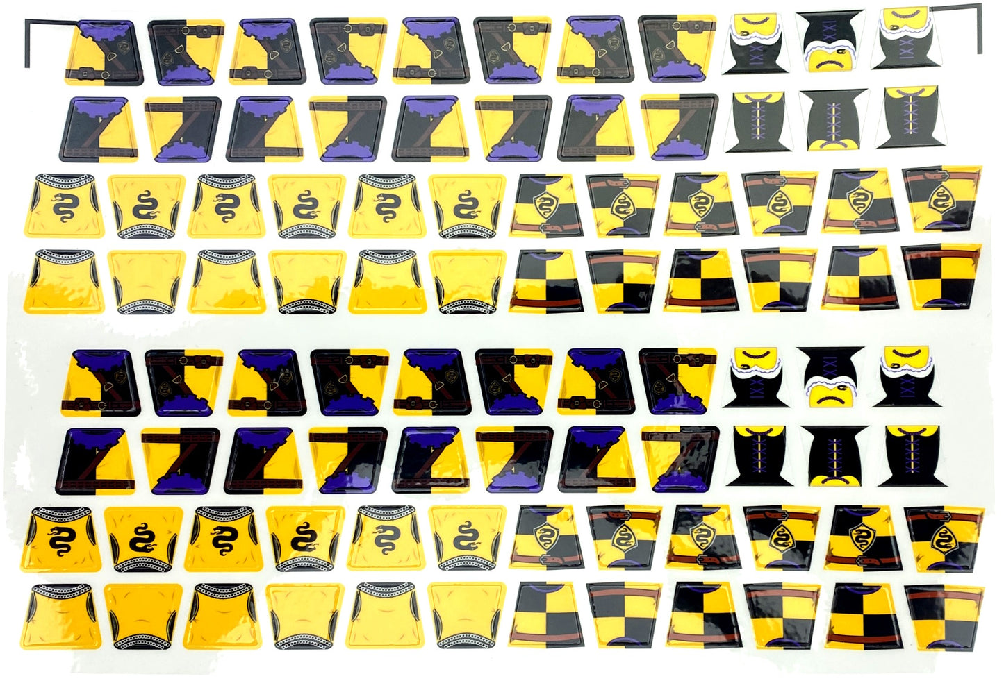 Serpent Knights Torso & Shield Stickers (CASTLE-SK-02)