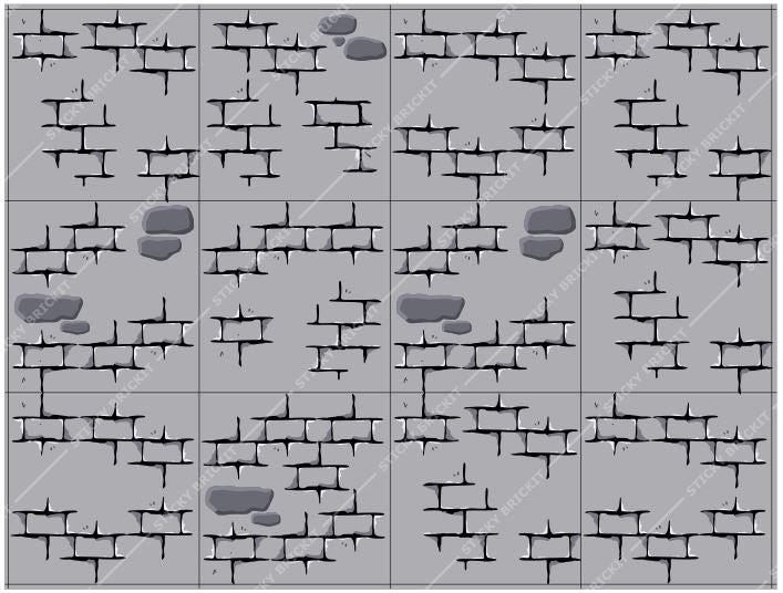 Custom Wall Stickers for 1x6x5 Panels (CASTLE-SFP-03)