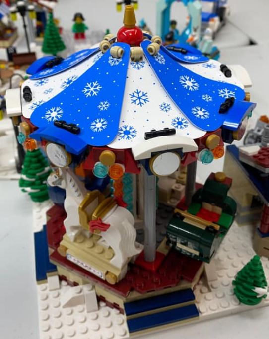 Custom Carousel Covers for 10235 Winter Village Market